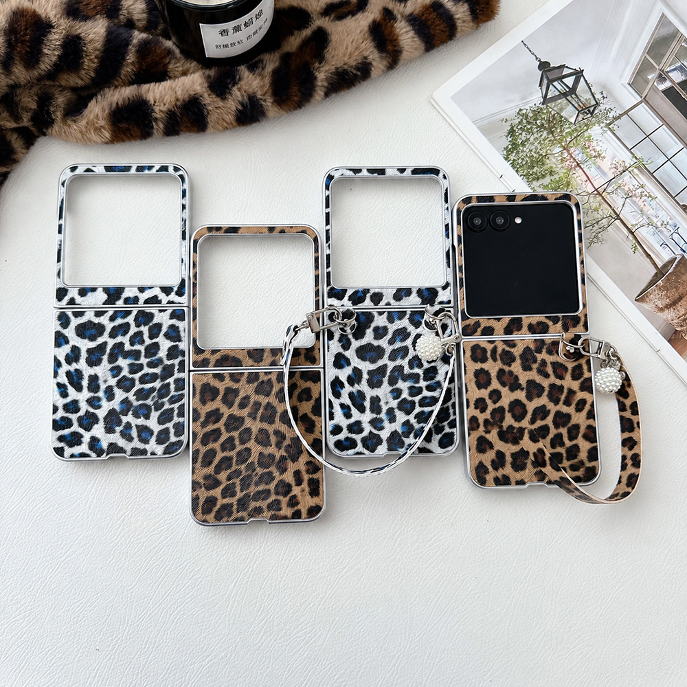 Photography Unit - Funda plegable con estampado de leopardo