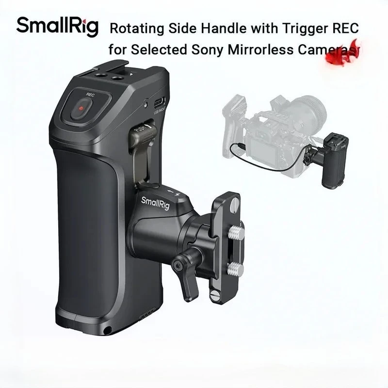 Nikon Camera Z50 - SmallRig 3893 Manija lateral giratoria con