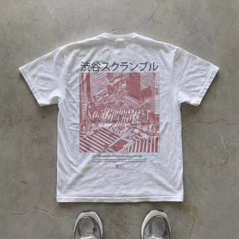 Photography Urban - Camiseta de manga corta de algodón