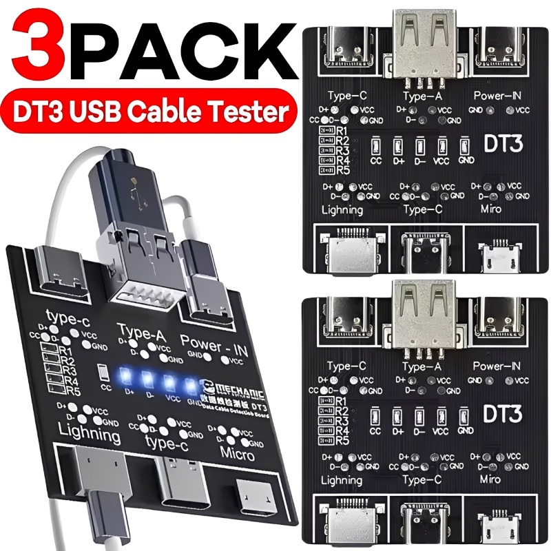 1/2/3 Piezas DT3 USB Tester, P - Tethering Cable Usb reseña y precio