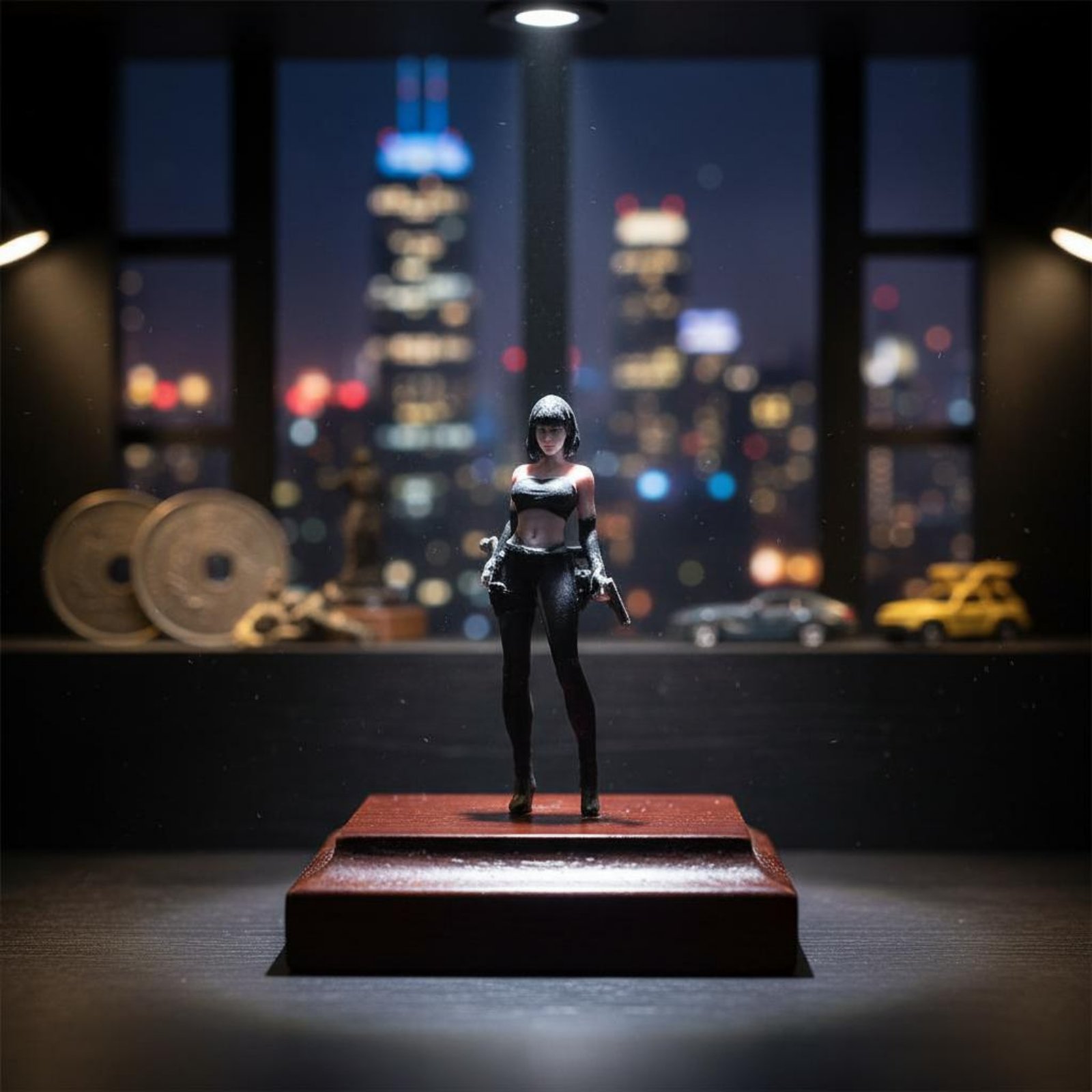 Figura de espía femenina a esc - Photography Year reseña y precio