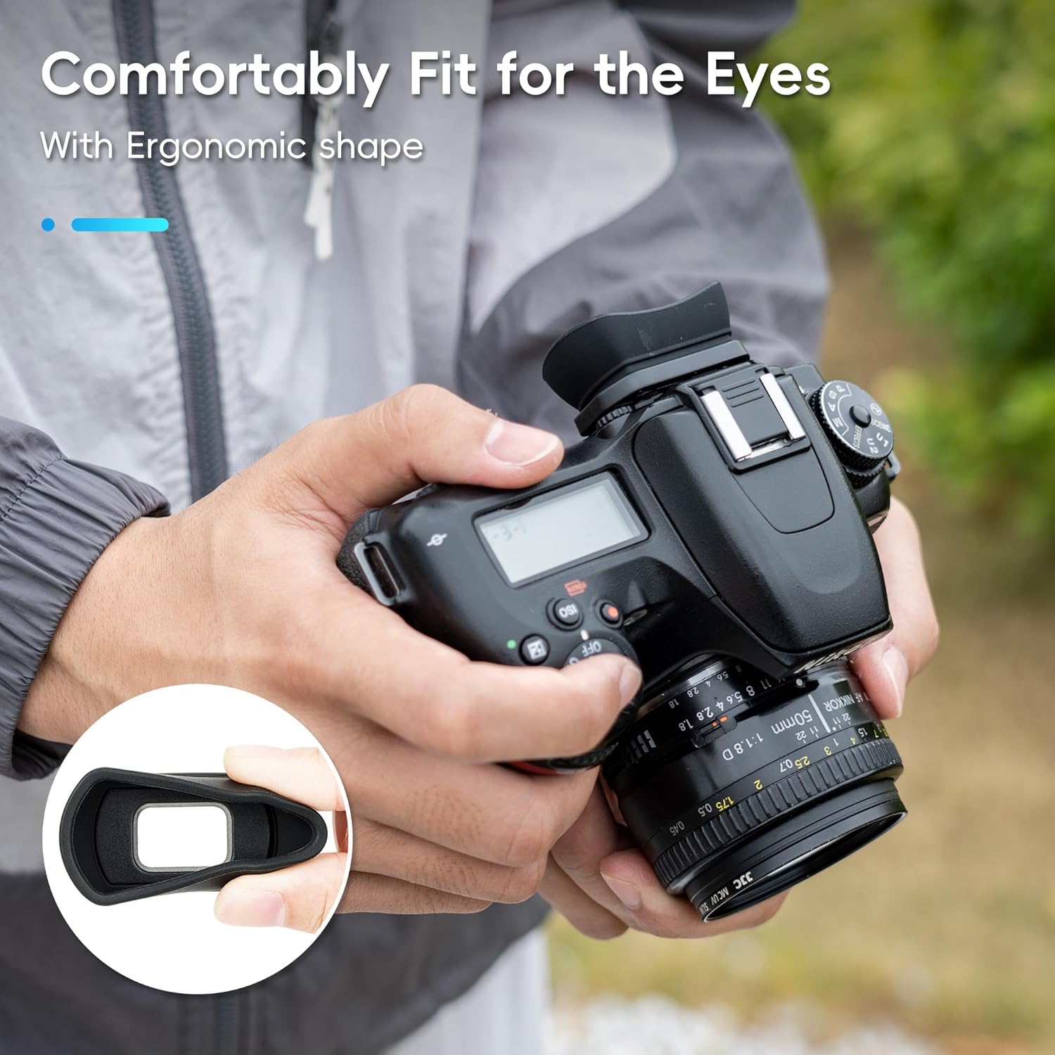 Visor ocular de cámara para Ni - Nikon Camera D3500 reseña y precio