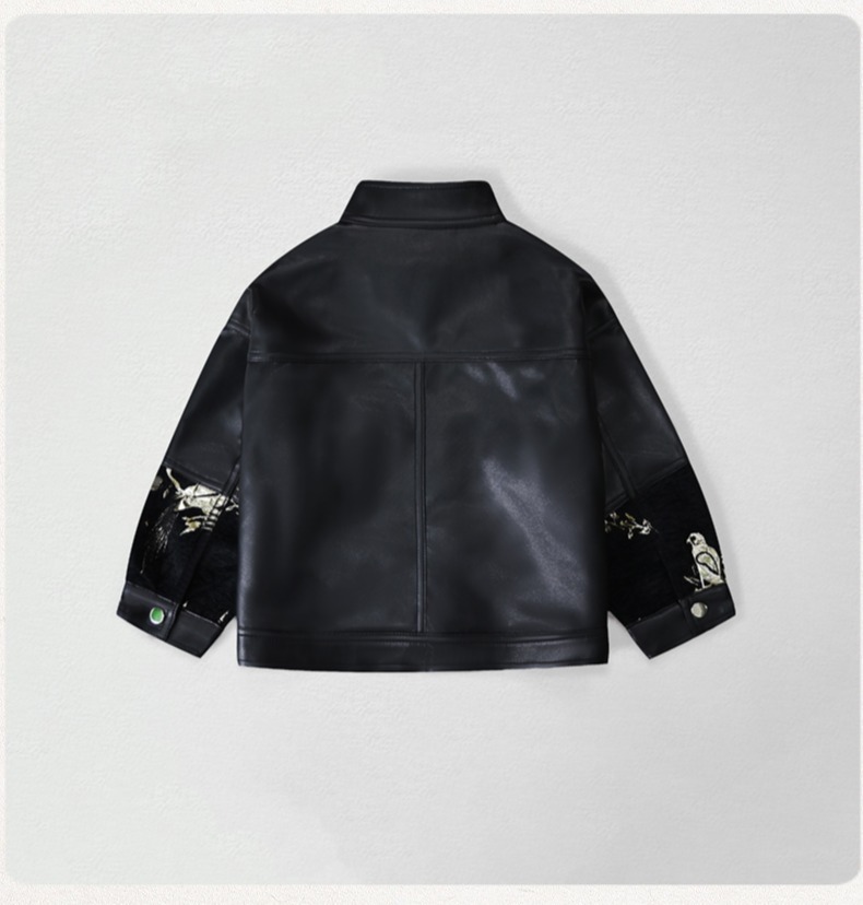 Chaqueta de cuero Pu con borda - Photography Year reseña y precio