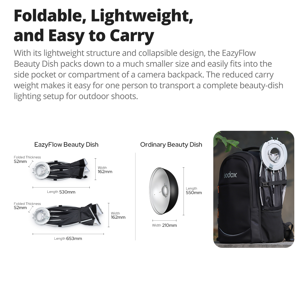 Nuevo Godox EazyFlow Beauty Di - Photography Darkroom reseña y precio